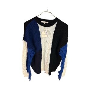 Women’s Stylish Color Block Knit Sweater